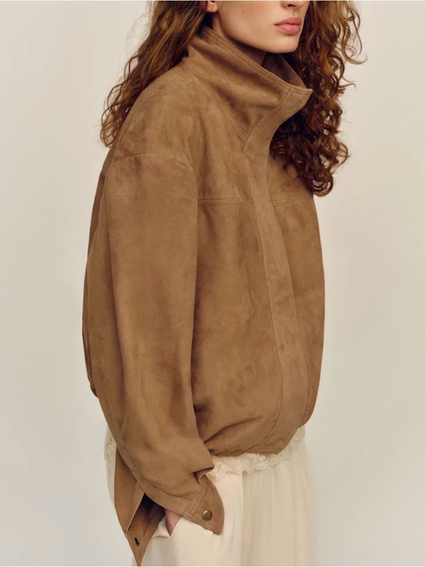 Reformation Veda Kendall Suede Jacket New Nwt